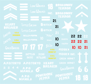 Star Decals 35-934 US 44TH TANK BATTALION 1/35 – obrázek 3