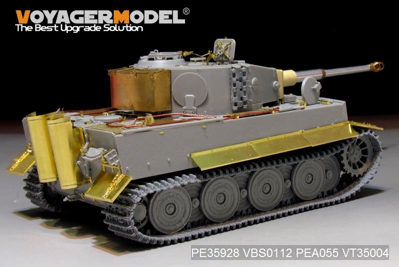 Maquette Voyager PE35928 Char Tiger I allemand de la Seconde Guerre mondiale, production tardive, pour TRUMPETER 09540, échelle 1/35 – image 7