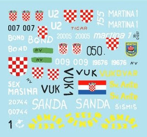 Star Decals 35-C1237 Domovinski Rat / Homeland War 1991-95. T-55A. 1992-93 1/35 – image 3