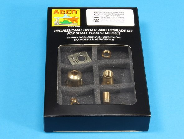 Aber 16L-08 Early muzzle brake for the barrel used on the early version of the Tiger I, King Tiger tank (Porsche turret) / Early muzzle brake used on German 8.8cm barrel Tiger I - early and Tiger II (Porsche turret) 1/16 – image 26