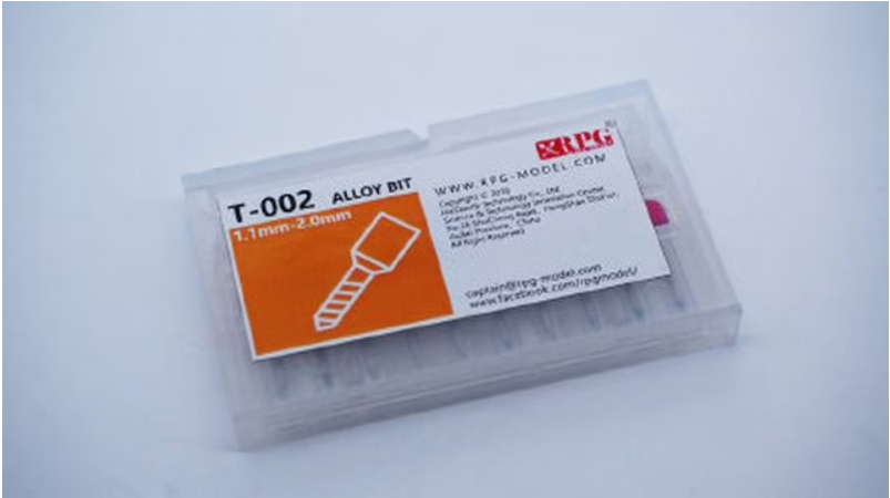 RPG MODEL T-002 - Set of 10 modeling drills - sizes 1.1 mm to 2.0 mm