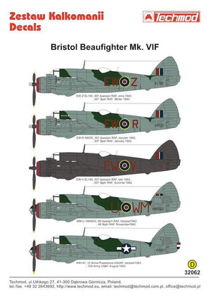 Techmod 32062 Bristol Beaufighter Mk.VIF 1/32