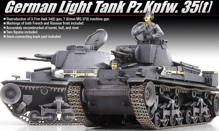 Academy 13280 German Light Tank Pz.Kpfw. 35(t) 1/35 – image 2