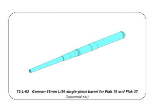 Aber 72L-63 One-piece barrel 88mm L/56 1/72 – image 3