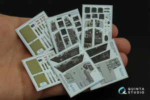 Quinta Studio QD32123 F/A-18F early 3D-Printed &amp;amp; colored Interior on decal paper (Trumpeter) 1/32 – Bild 2
