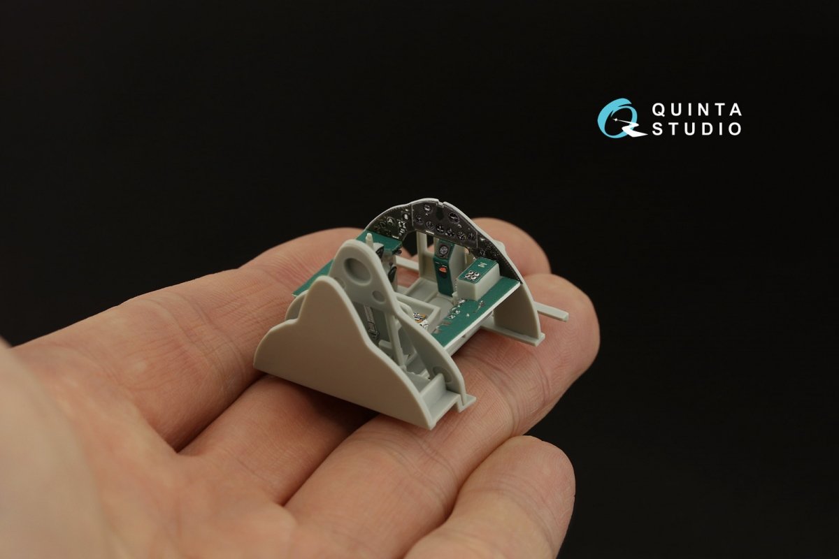 Quinta Studio QD48318 F4F-3 late 3D-Printed &amp;amp; colored Interior on decal paper (Hobby Boss) 1/48 – Bild 10