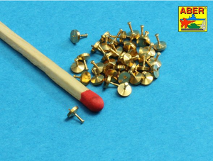 Aber 16106 Turned rivets 0.9 x1.3 x 0.5mm 40 pcs. (1/16)