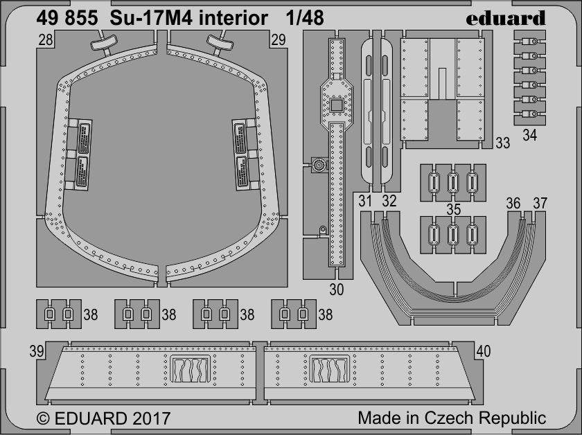 Eduard 49855 Su-17M4 interior HOBBY BOSS 1/48 – Bild 2