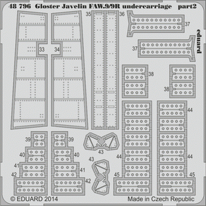 Eduard 48796 Gloster Javelin FAW.9/9R undercarriage AIRFIX 1/48 – immagine 2