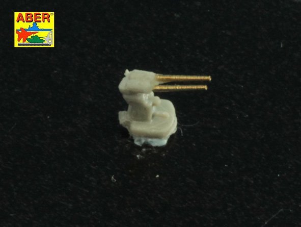 Aber 1/700L-40 Set of 16 pcs 3.7 cm Flak 42 gun barrels for German war ships 1/700 – immagine 3