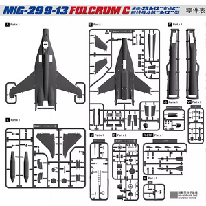 Great Wall Hobby L7213 MiG-29 &amp;quot;9-13&amp;quot; Fulcrum C 1/72 – obrázek 2
