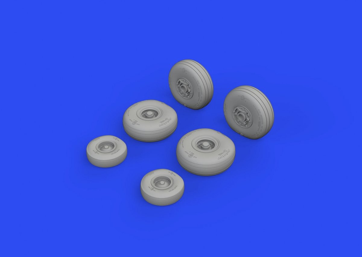 Eduard 672263 C-130 wheels ZVEZDA 1/72 – imagen 2