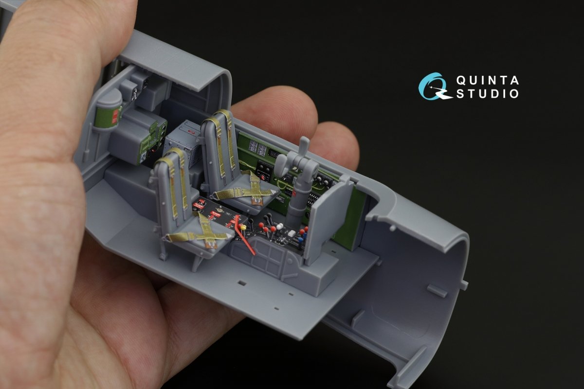 Quinta Studio QD32127 A-26B 3D-Printed &amp;amp; colored Interior on decal paper (Hobby Boss) 1/32 – Bild 11