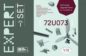 Pièces de mise à niveau imprimées en 3D IBG 72U073 pour Fw190D-9 1/72