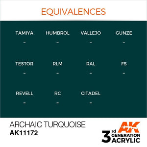 AK Interactive AK11172 ARCHAIC TURQUOISE – STANDARD 17ml – image 3