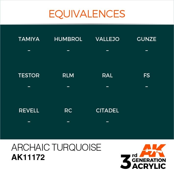 AK Interactive AK11172 ARCHAIC TURQUOISE – STANDARD 17ml – image 3