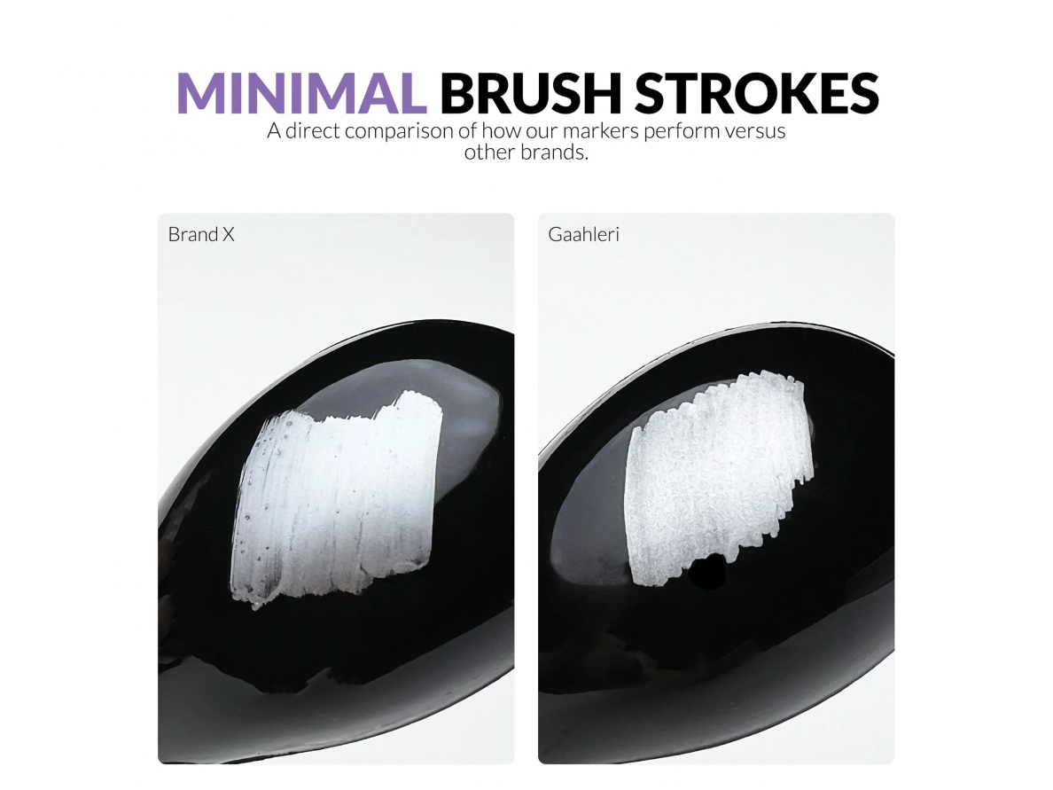Gaahleri GM-MS08 Metallic Series Markers Dark Gold