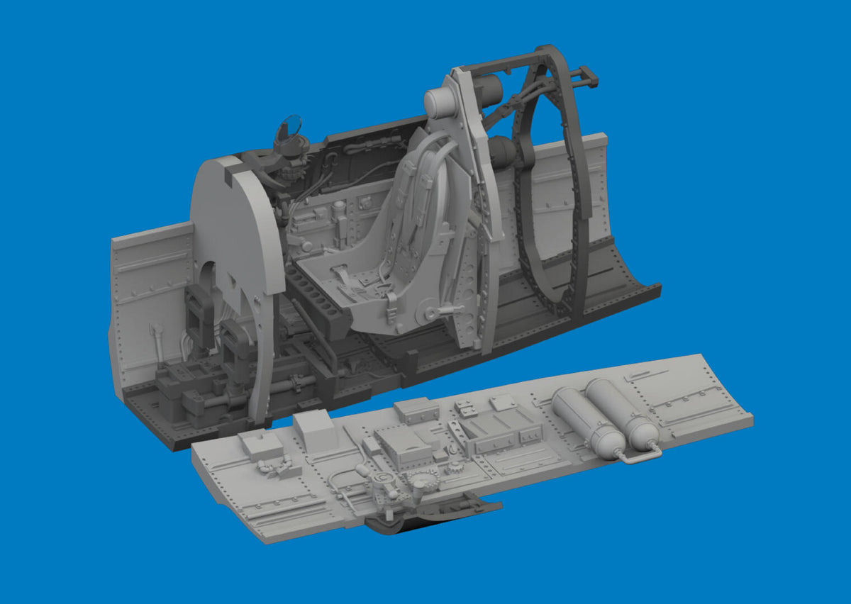 Eduard SIN67238 Supermarine Spitfire Mk.Vb - Big Sin Set with Fishtail Exhausts for EDUARD 1/72 – imagen 6