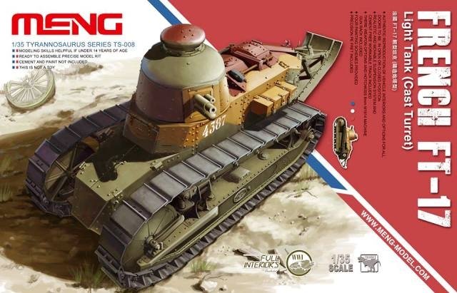 Meng Models TS-008 French FT-17 Light Tank (Cast Turret) 1/35