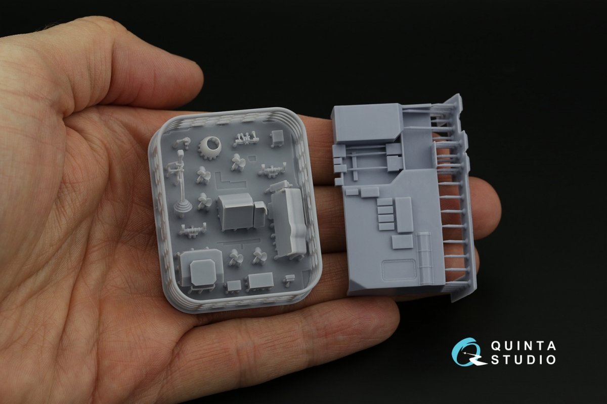 Quinta Studio QD+48357 Ka-27PL Military version 3D-Printed &amp;amp; coloured Interior on decal paper (Hobby Boss) (with 3D-printed resin parts) 1/48 – zdjęcie 4