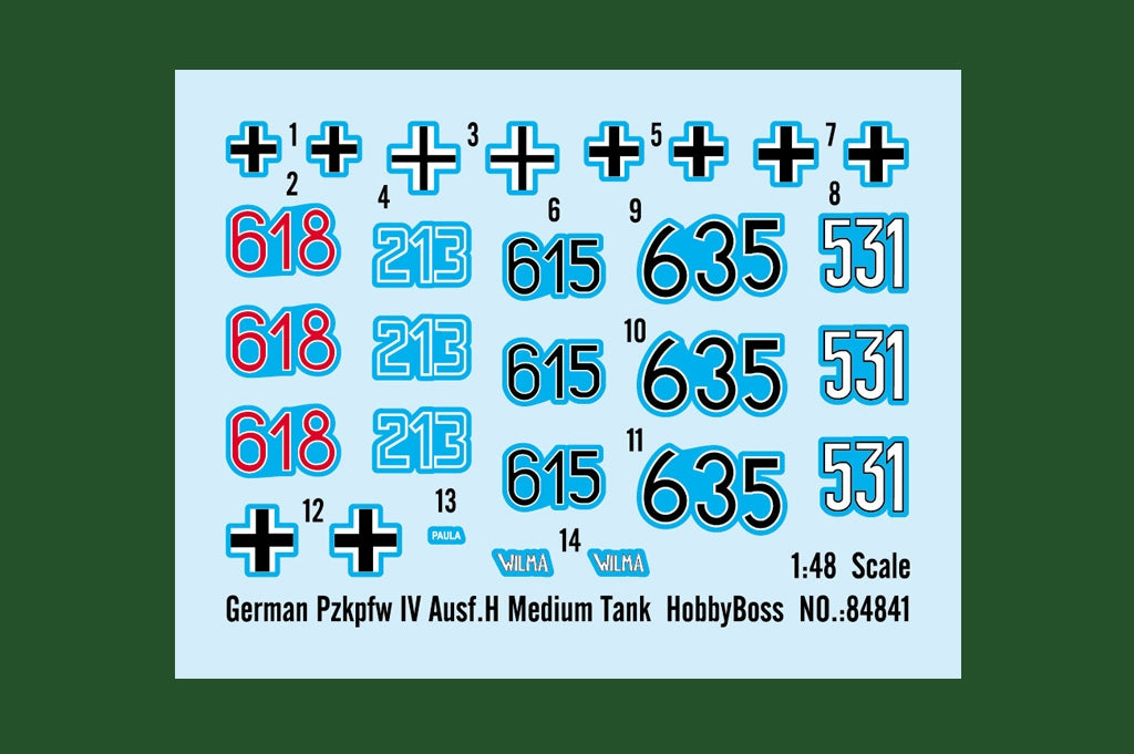 Hobby Boss 84841 German Pzkpfw IV Ausf.H Medium Tank 1/48 – obrázek 3