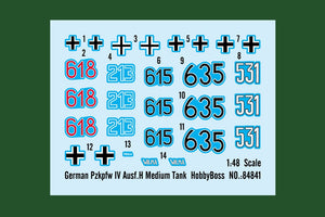 Hobby Boss 84841 German Pzkpfw IV Ausf.H Medium Tank 1/48 – obrázek 3