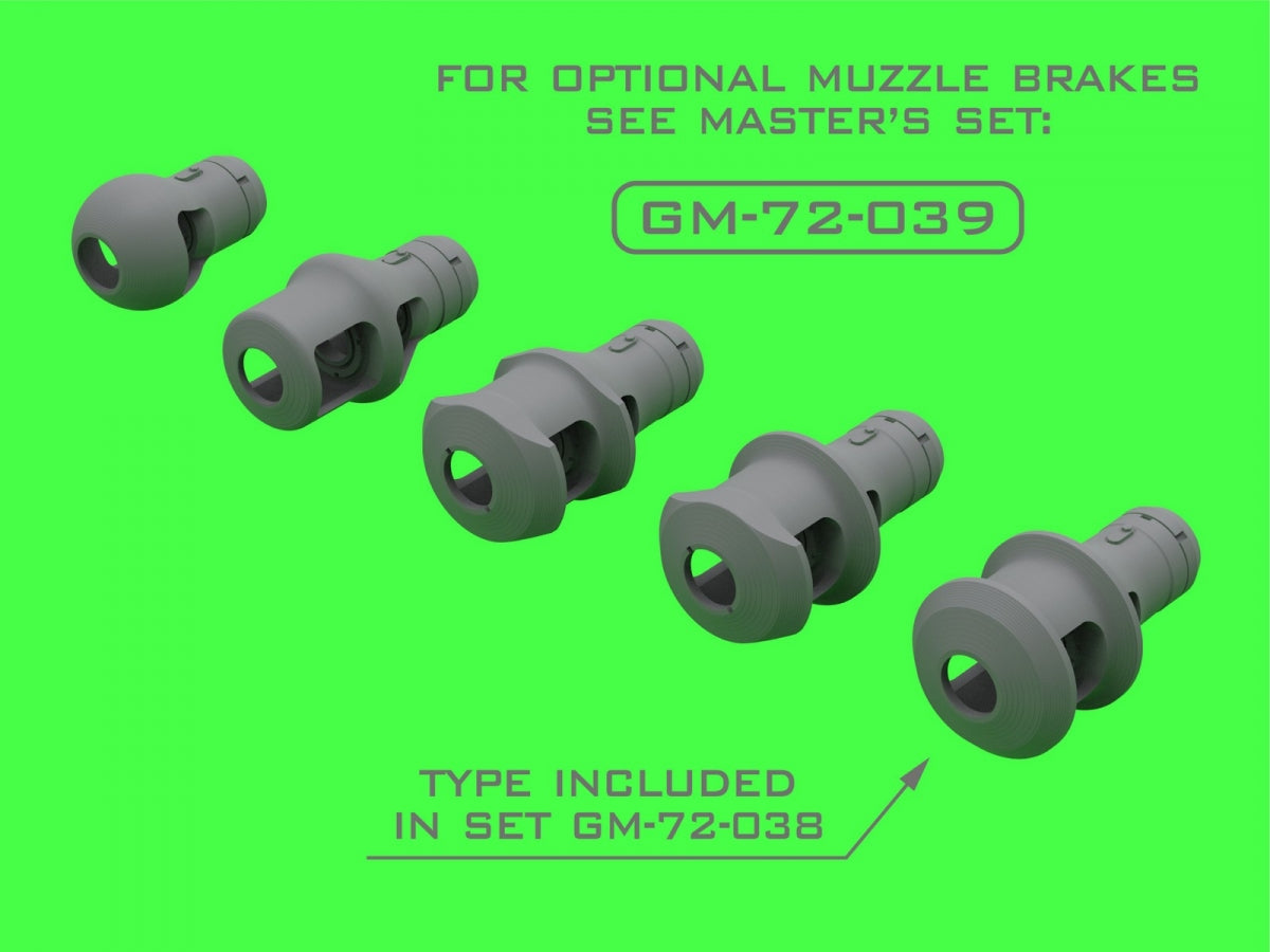 Master GM-72-038 StuG III / StuG IV - 7.5cm StuK 40 L/48 - working barrel with resin muzzle brake for &amp;quot;Saukopf&amp;quot; type mantlet (set does not include mantlet) 1/72 – Bild 4