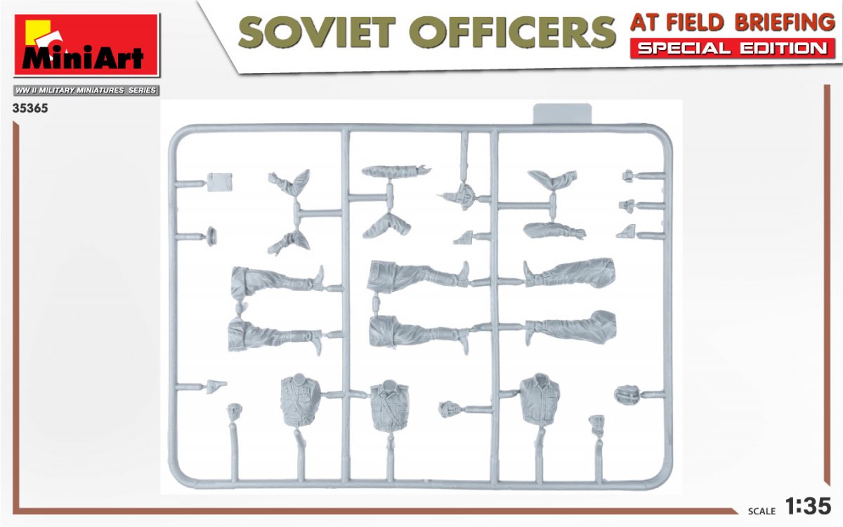 MiniArt 35365 SOVIET OFFICERS AT FIELD BRIEFING. SPECIAL EDITION 1/35 – immagine 4