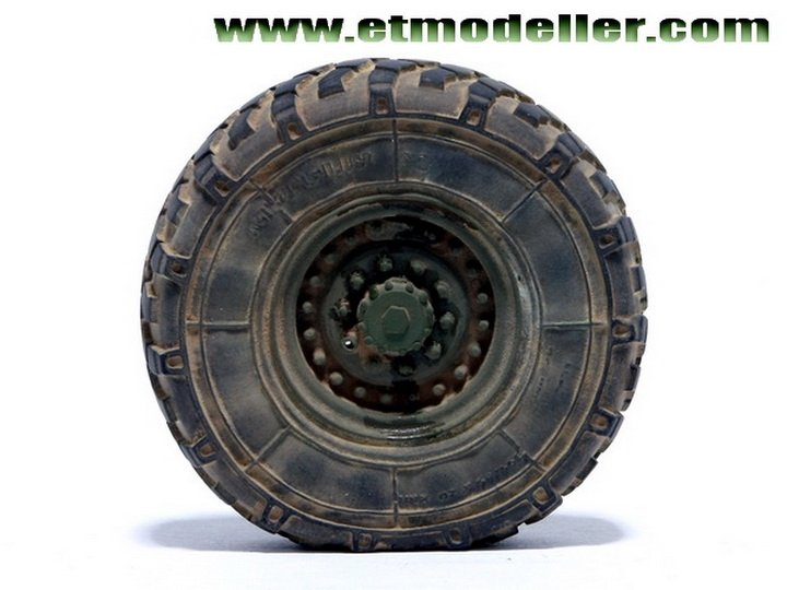 ET Model ER35-002 Modern US M1078 LMTV Weighted Road Wheels For TRUMPETER 01004 1/35