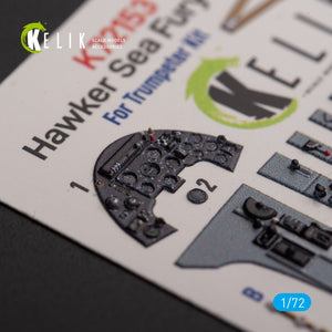 KELIK K72153 Hawker Sea Fury FB.11 - interior 3D decals for Trumpeter kit 1/72 – imagen 6
