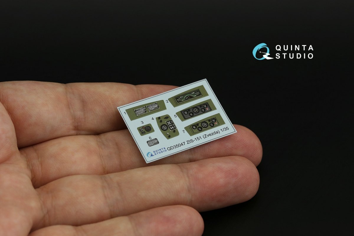 Quinta Studio QD35047 ZiS-151 3D-Printed &amp;amp; coloured Interior on decal paper (Zvezda) 1/35 – zdjęcie 8