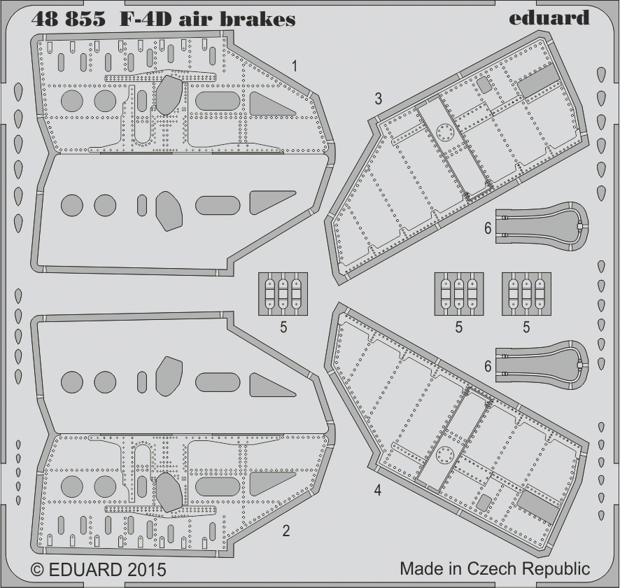 Eduard 48855 F-4D airbrakes 1/48 ACADEMY