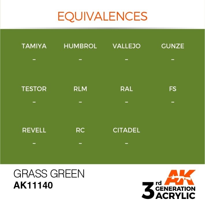 AK Interactive AK11140 GRASS GREEN – STANDARD 17ml – image 3