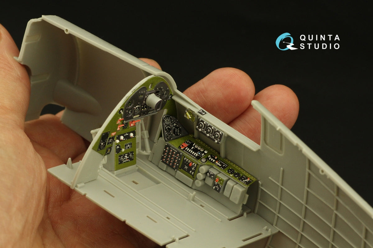 Quinta Studio QD32189 F6F-3E/N Hellcat 3D-Printed coloured Interior on decal paper (Trumpeter) 1/32 – zdjęcie 11