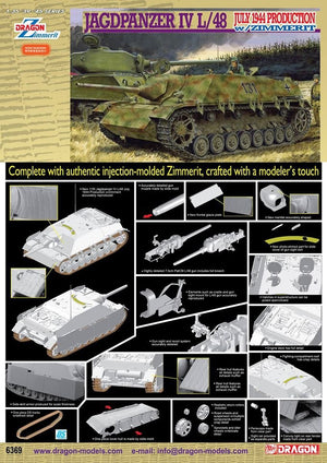 Dragon 6369 Jagdpanzer IV L/48 July 1944 Production w/Zimmerit 1/35 – imagen 2