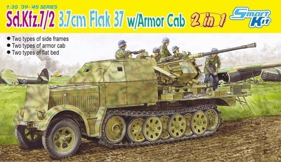 Dragon 6542 Sd.Kfz. 7/2 3.7 cm Flak 37 w/Armor Cab - 2-in-1 - Smart Kit 1/35
