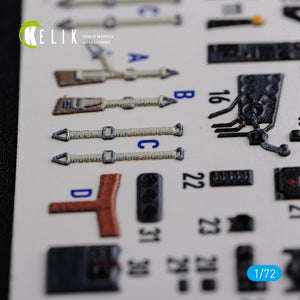 KELIK K72116 He-111 H6 interior 3D decals for Airfix kit 1/72 – zdjęcie 7