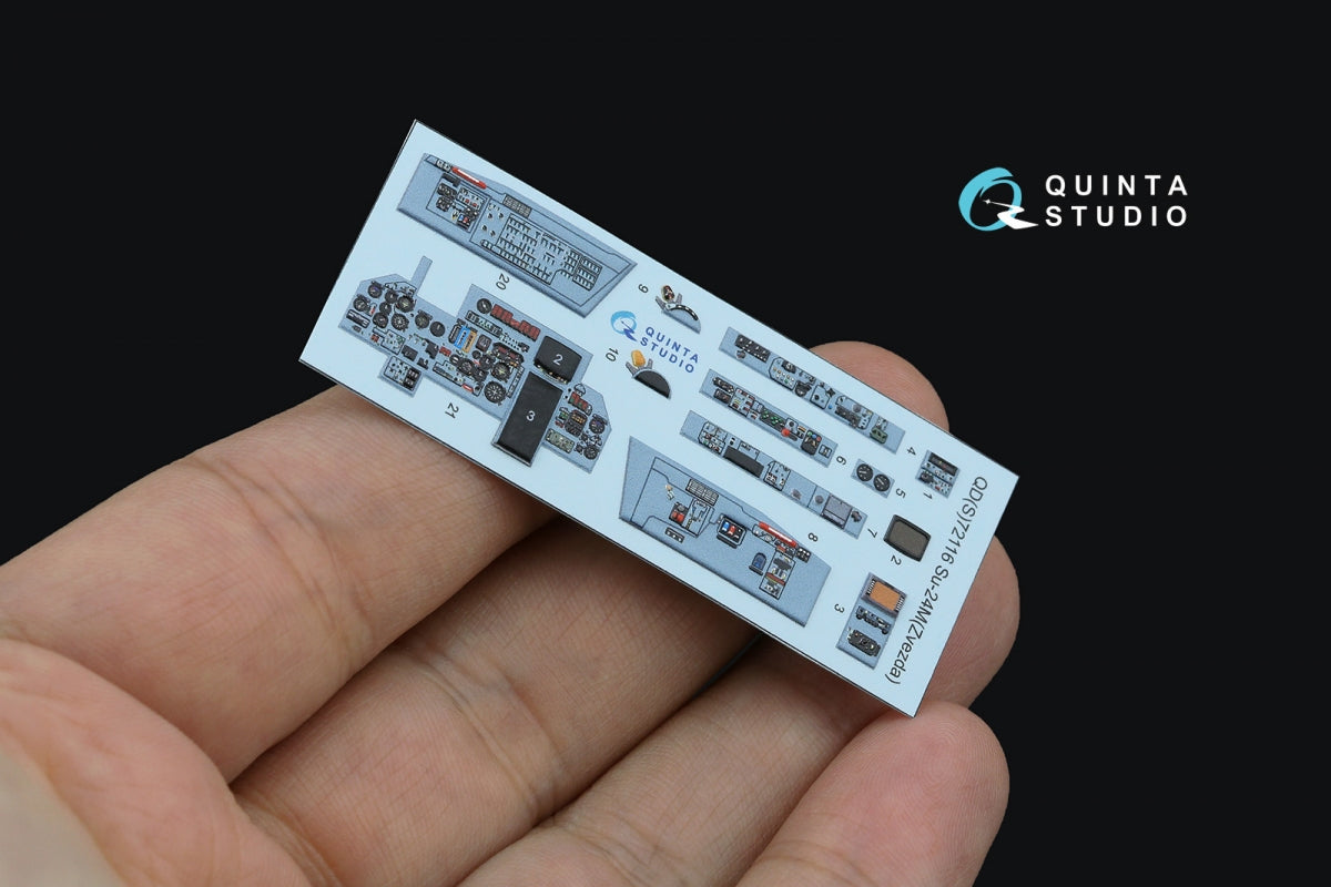 Quinta Studio QDS-72116 Su-24M 3D-Printed colored Interior on decal paper (Zvezda) (small version) 1/72 – Bild 2