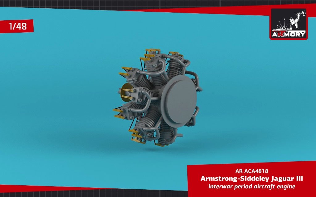 Armory Models ACA4818 AS Jaguar-III aircraft engine 1/48 – image 3