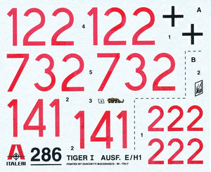 Italeri 0286 Tiger I Ausf. E/H1 1/35 – imagen 3