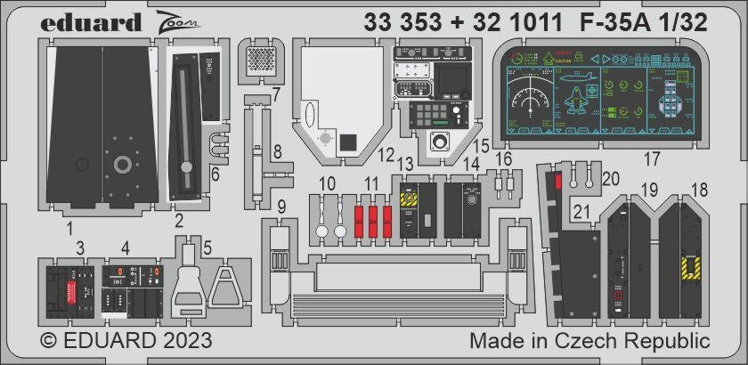 Eduard BIG33155 F-35A Trumpeter 1/32 – Bild 2