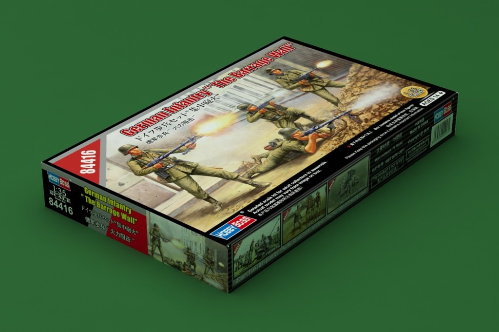Hobby Boss 84416 German Infantry &amp;quot;The Barrage Wall&amp;quot; 1/35 – obrázek 2