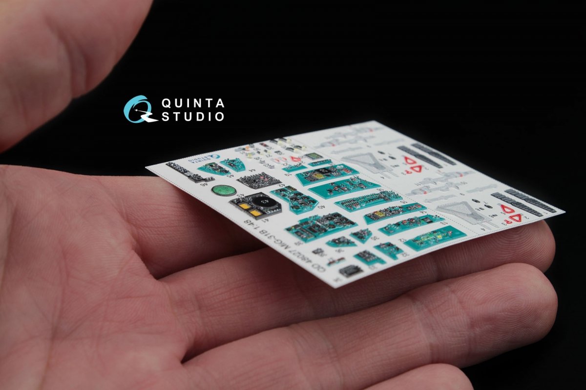 Quinta Studio QD48027 MiG-31B 3D-Printed &amp;amp; colored Interior on decal paper (for AMK kit) 1/48 – Bild 2
