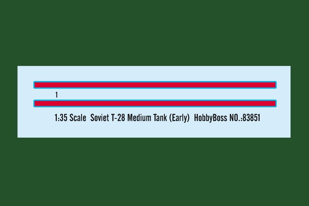 Hobby Boss 83851 Soviet T-28 Medium Tank (Early) 1/35 – image 3