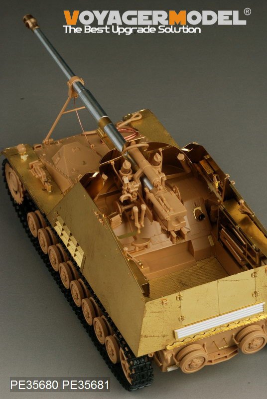 Voyager Model PE35680 WWII German Sd.Kfz. 164 Nashorn B ver include Gun barrel (For TAMIYA 35335) 1/35 – obrázek 6