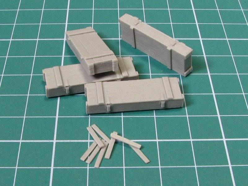 Eureka XXL E-016 Wooden Ammo Boxes for 7.5 cm Pak 40 1/35 – Bild 2