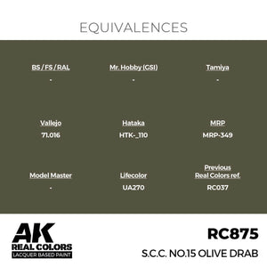 AK Interactive RC875 SCC No.15 Olive Drab 17 ml – image 3
