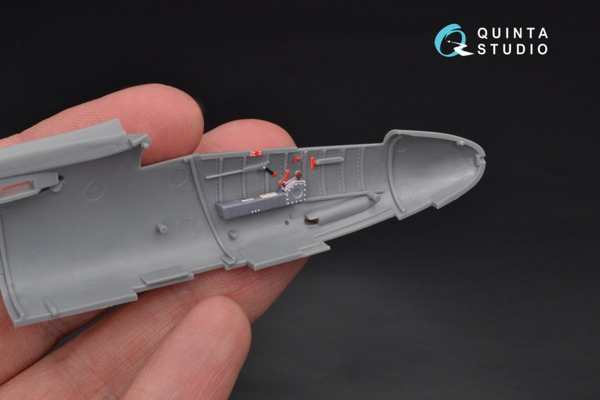 Quinta Studio QD48106 He-162 3D-Printed &amp;amp; colored Interior on decal paper (for Tamiya kit) 1/48 – image 11