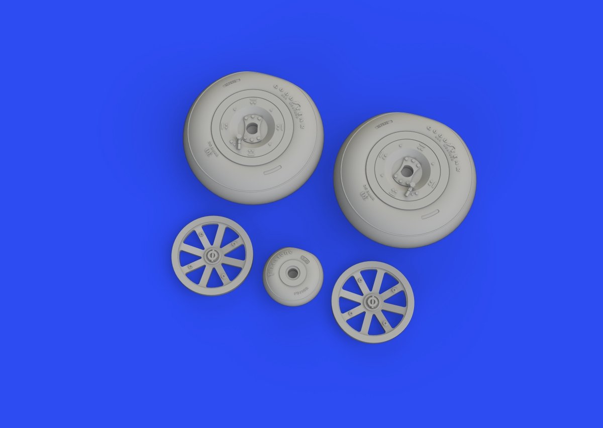 Eduard 632180 Hawk 81-A2 wheels GREAT WALL HOBBY 1/32 – immagine 2