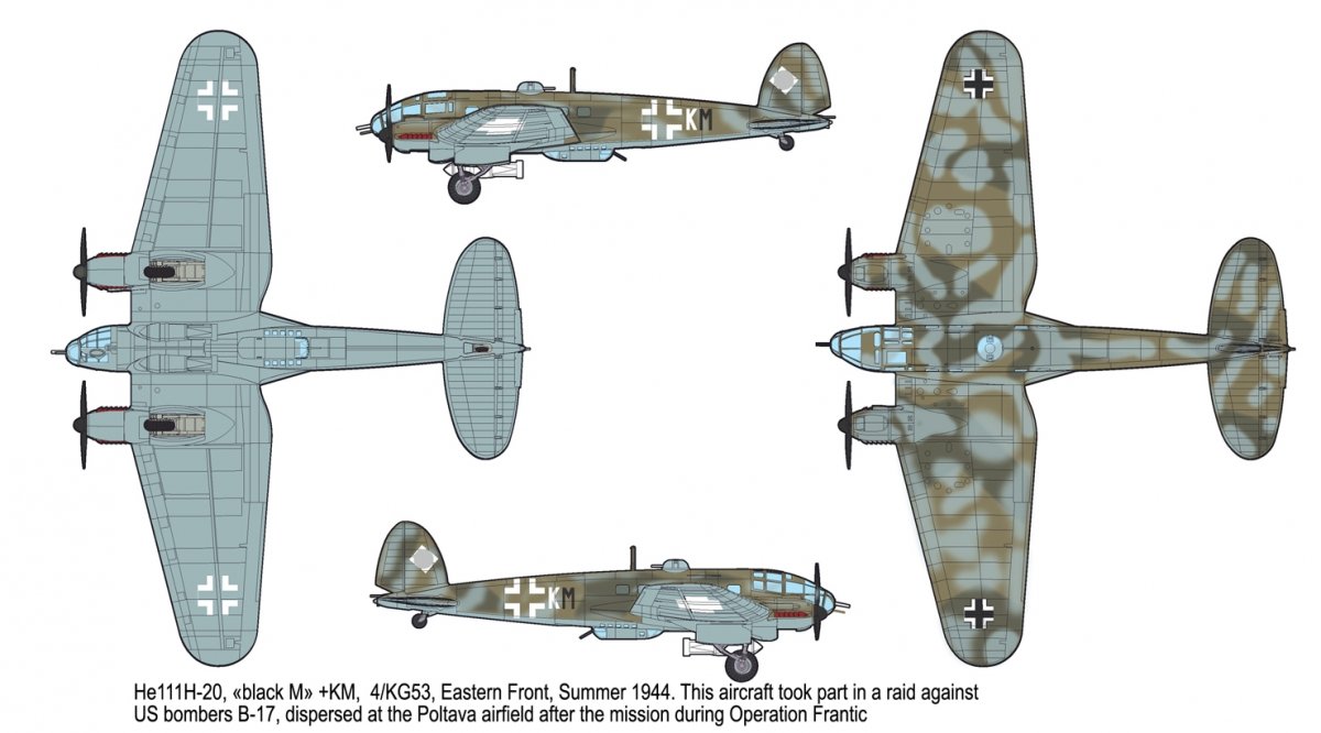 Roden 344 Heinkel He-111 H-16/H-20 1/144 – Bild 3